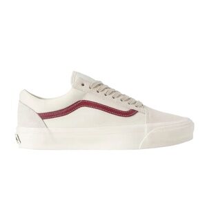 Vans Cream and Red Sneakers— New With Tags